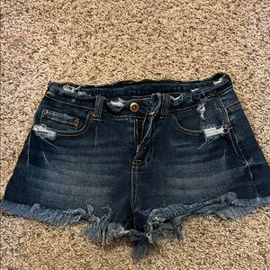Distressed Denim Women Shorts